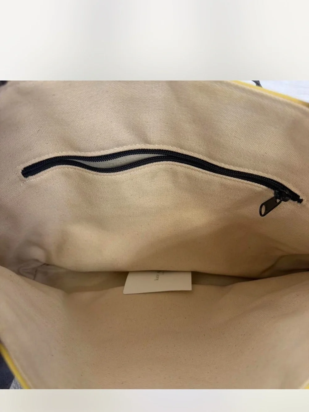 kate spade striped canvas tote